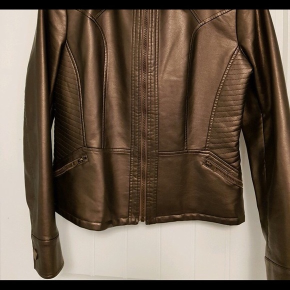 Giacca, Biker Jacket, bronze, Sz M - Picture 1 of 6